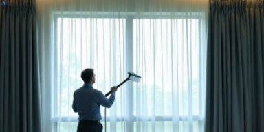 Commercial curtain steam cleaning service maroochy-river hotels offices
