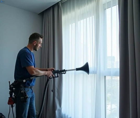 Professional curtain steam cleaning process equipment Matty Curtain Cleaning maroochy-river